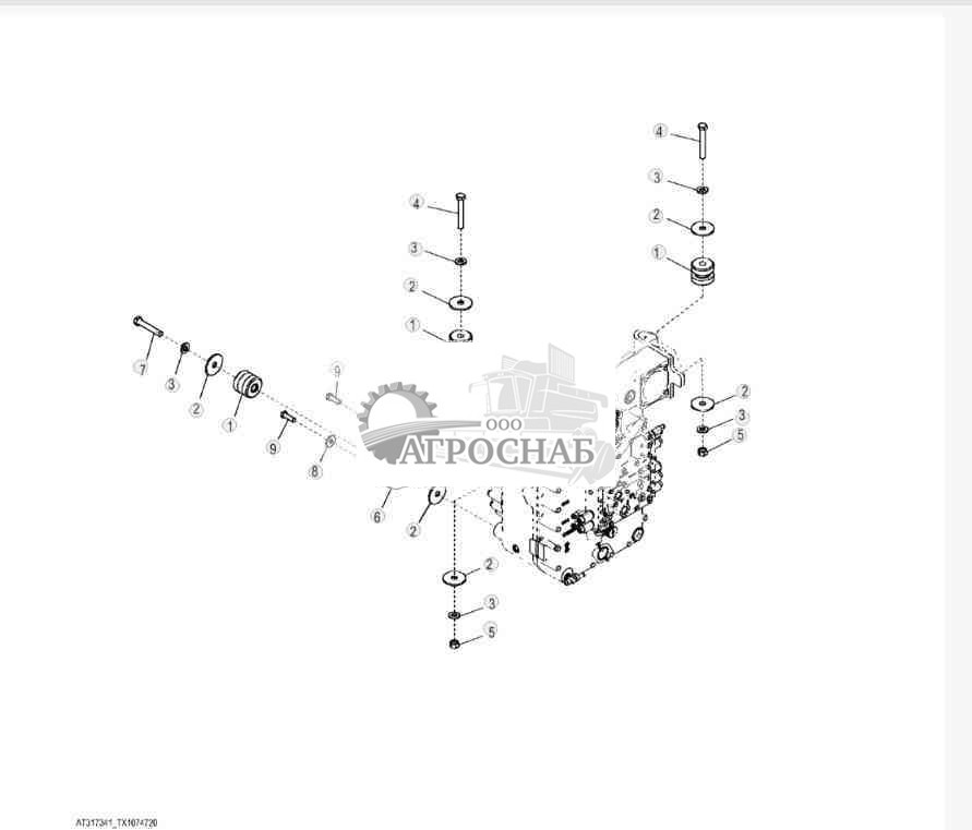 Крепления трансмиссии 
